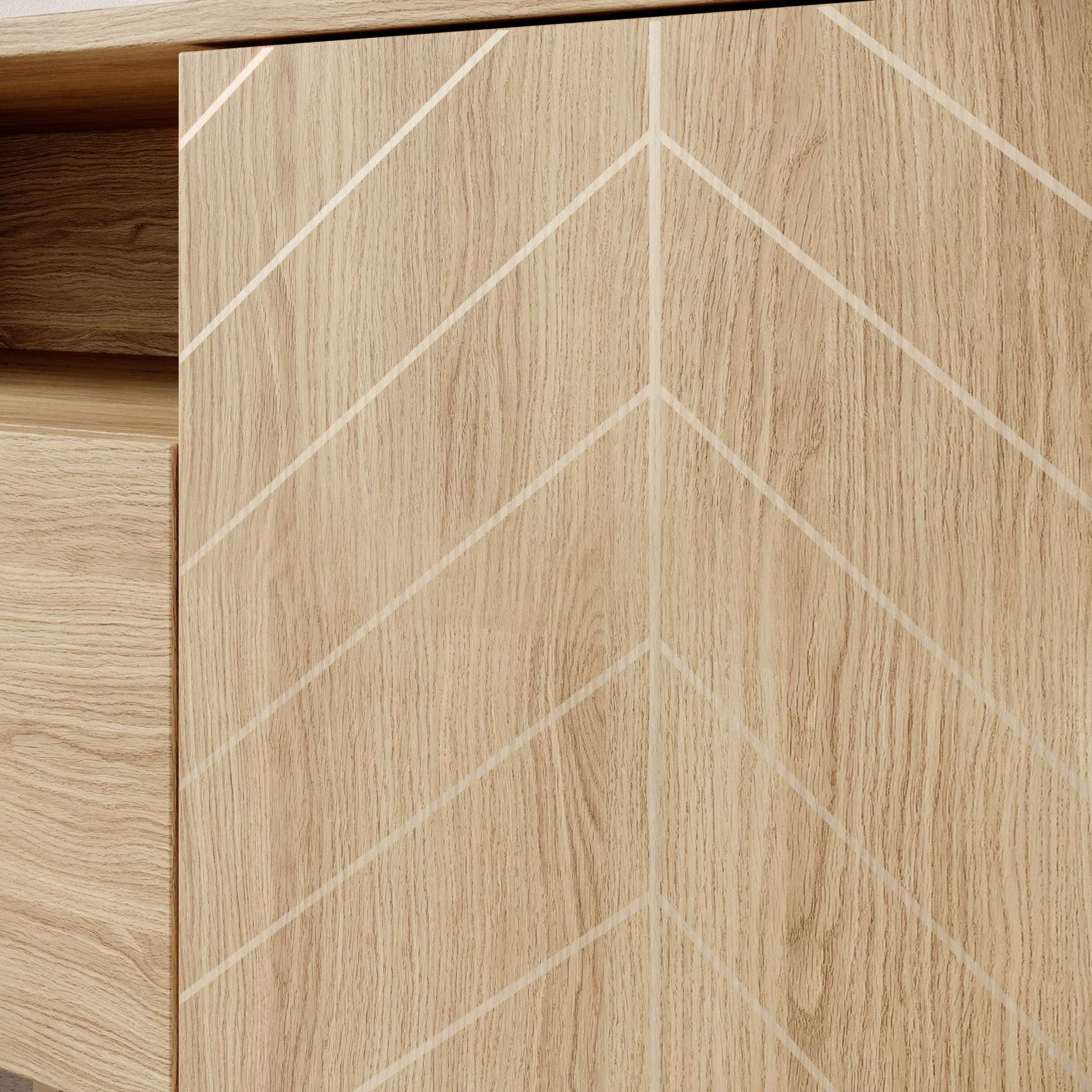 Montera - TV-Meubel - Eikenpatroon - 160x41x58 cm