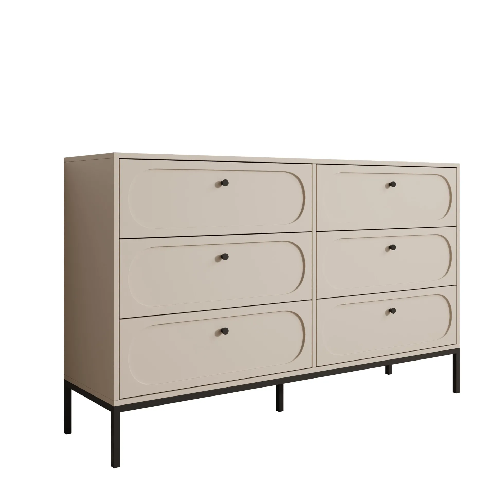 Montserrat - Ladekast 6 lades - Beige - 150x40x92 cm