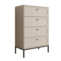 Montserrat - Ladekast met 4 lades - Beige - 80x40x115 cm