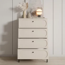 Montserrat - Ladekast met 4 lades - Beige - 80x40x115 cm