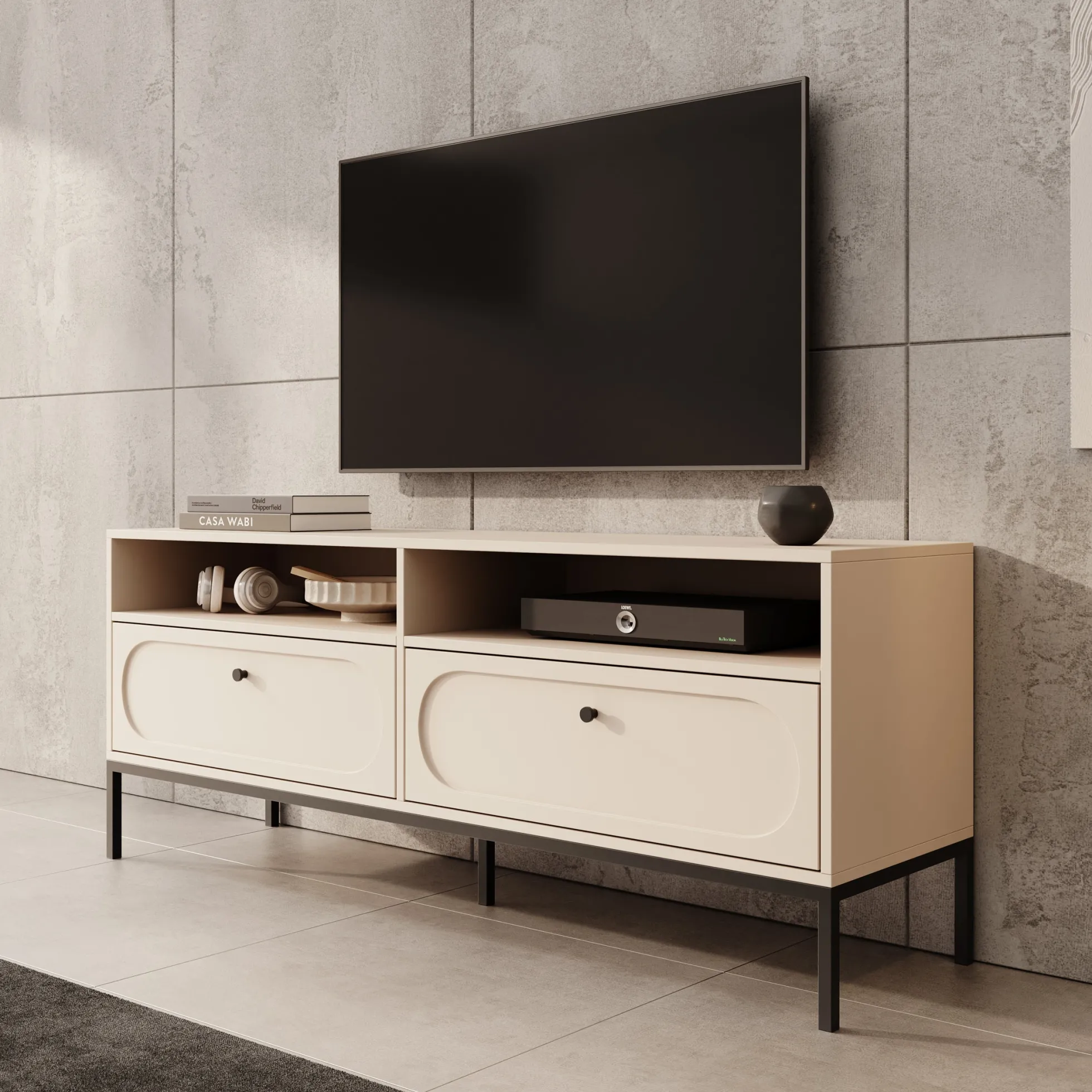 Montserrat - TV-Meubel - Beige - 150x40x60 cm