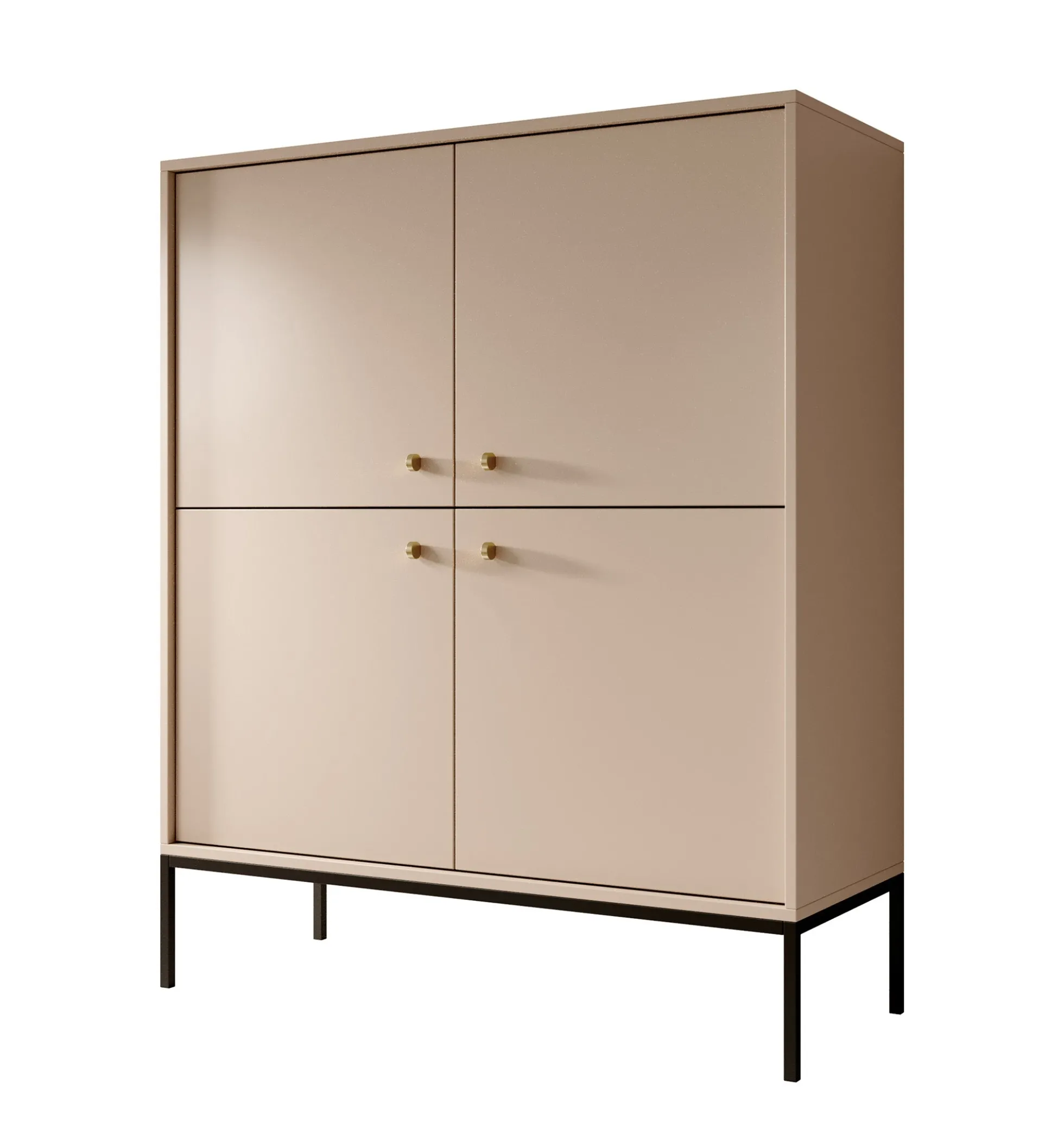 Moreno 2 - Dressoir - Beige - 104x39x125 cm