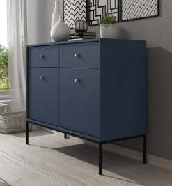 Moreno - Dressoir - Blauw - 104x39x83 cm