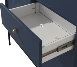 Moreno - Dressoir - Blauw - 104x39x83 cm