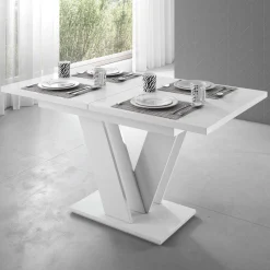 Moris - Eetkamertafel - Wit - 120x80x75 cm