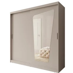 Moyo - Kledingkast met 2 schuifdeuren - Beige - 200x62x200 cm