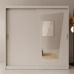 Moyo - Kledingkast met 2 schuifdeuren - Beige - 200x62x200 cm