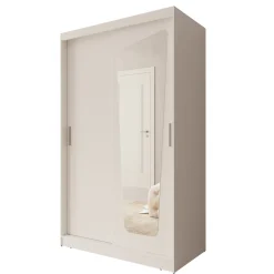 Moyo - Kledingkast met 2 schuifdeuren - Wit - 120x62x200 cm