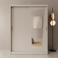 Moyo - Kledingkast met 2 schuifdeuren - Beige - 150x62x200 cm