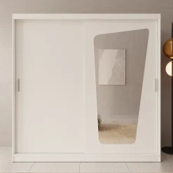 Moyo - Kledingkast met 2 schuifdeuren - Wit - 200x62x200 cm