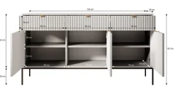 Navil 2 - Dressoir - Groen - 154x39x83 cm