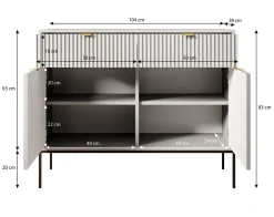 Navil 2 - Dressoir - Groen - 104x39x83 cm