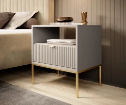 Navil 2 - Nachtkastje - Beige - 54x39x56 cm