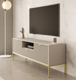 Navil 2 - TV-Meubel - Beige - 154x39x56 cm