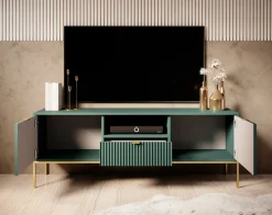 Navil 2 - TV-Meubel - Groen - 154x39x56 cm