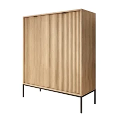 Navil - Dressoir - Eikenpatroon - 104x39x125 cm