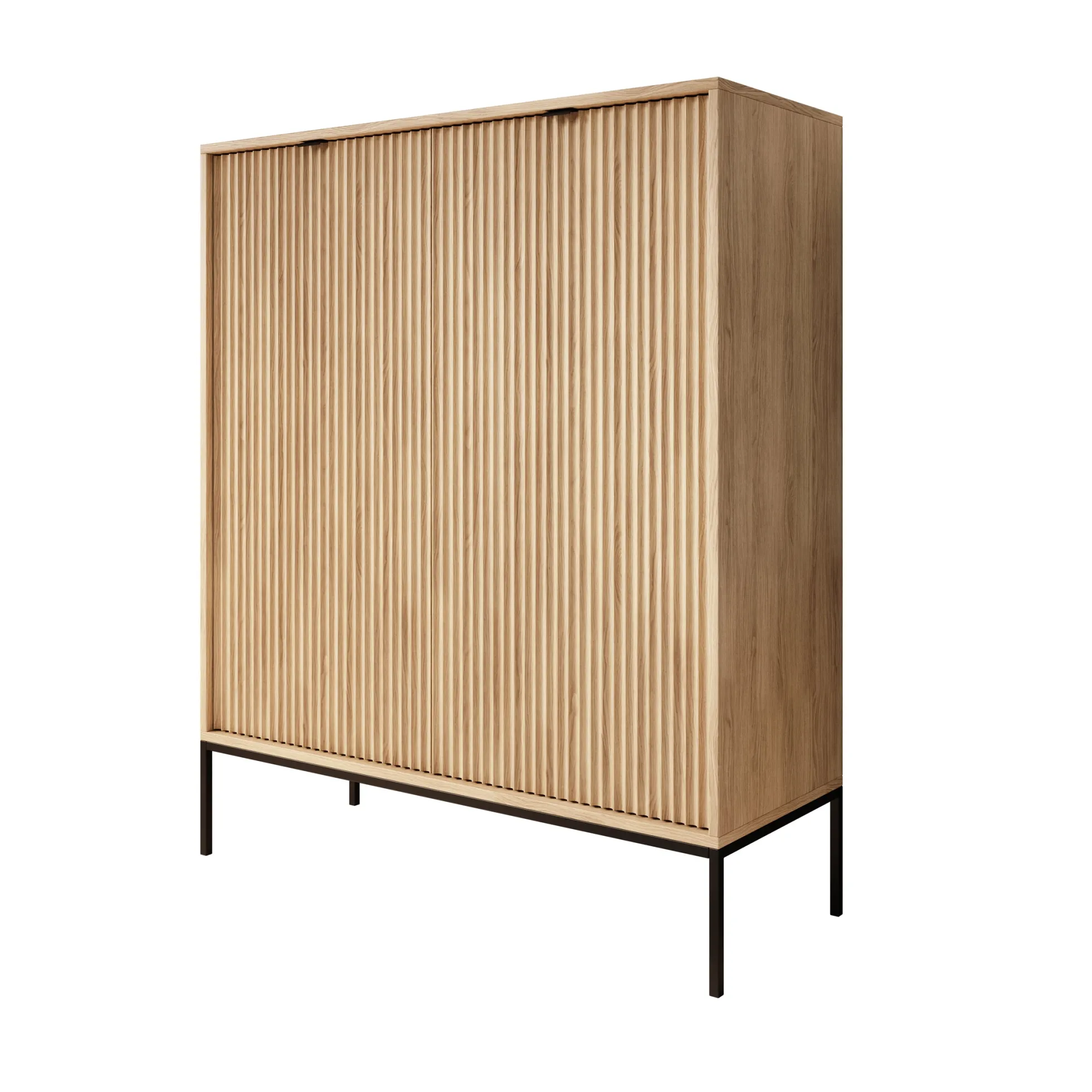 Navil - Dressoir - Eikenpatroon - 104x39x125 cm