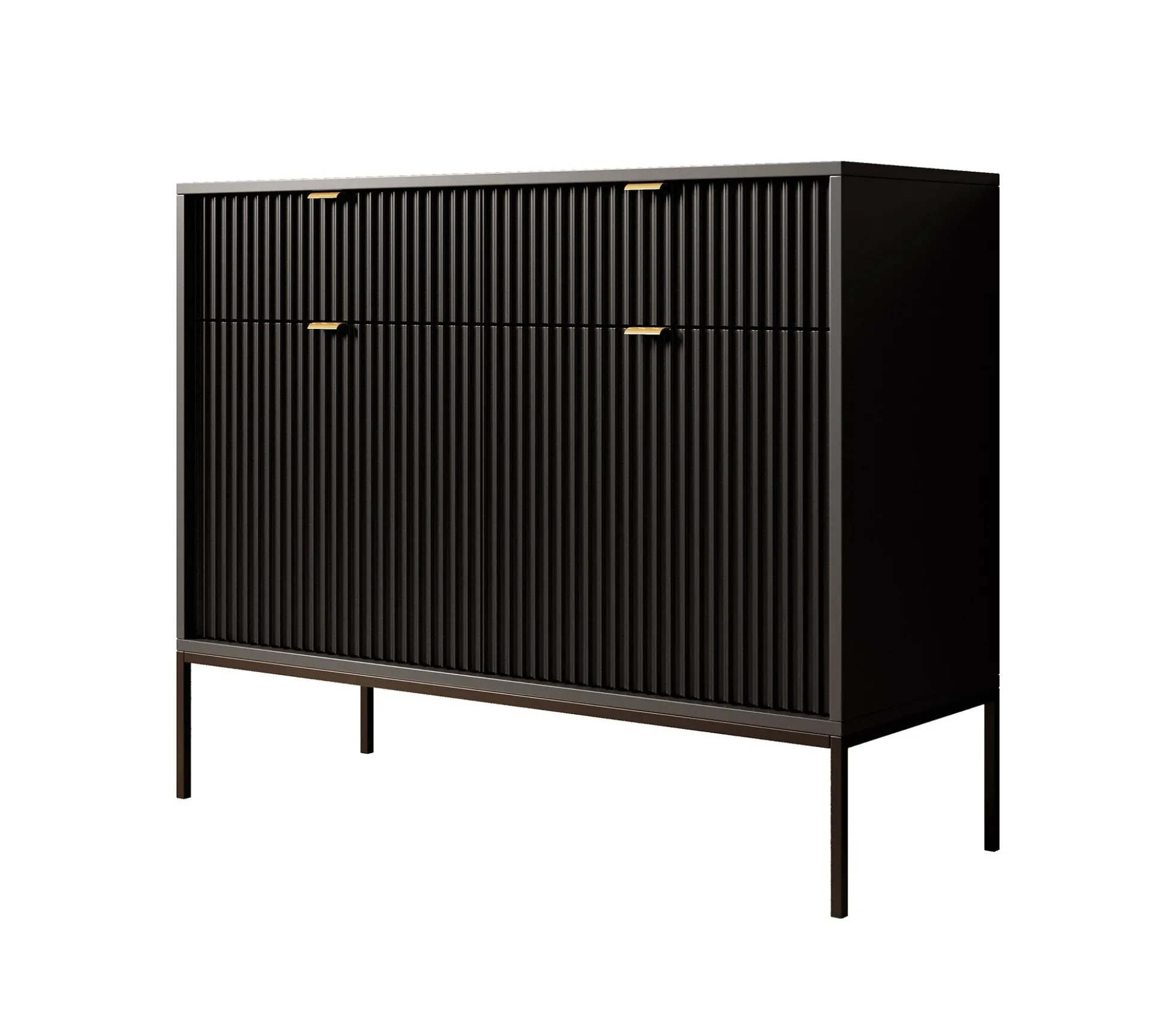 Navil - Dressoir - Zwart - 104x39x83 cm