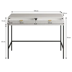 Navil - Kaptafel - Zwart - 104x50x78 cm