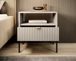Navil - Nachtkastje - Beige - 54x39x56 cm
