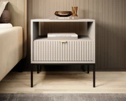 Navil - Nachtkastje - Beige - 54x39x56 cm