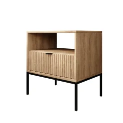 Navil - Nachtkastje - Eikenpatroon - 54x39x56 cm