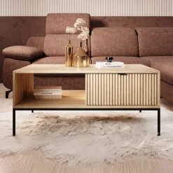 Navil - Salontafel - Eikenpatroon - 104x68x46 cm