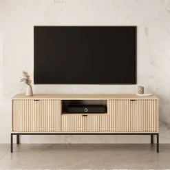 Navil - TV-Meubel - Eikenpatroon - 154x39x56 cm