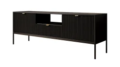 Navil - TV-Meubel - Zwart - 154x39x56 cm