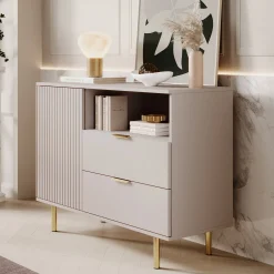 Nicola - Dressoir - Beige - 107x41x80 cm