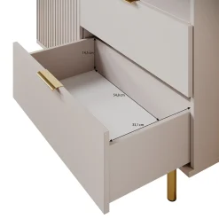 Nicola - Dressoir - Beige - 107x41x80 cm