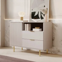 Nicola - Dressoir - Beige - 107x41x80 cm