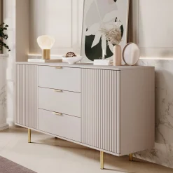 Nicola - Dressoir - Beige - 150x41x80 cm