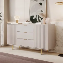 Nicola - Dressoir - Beige - 150x41x80 cm