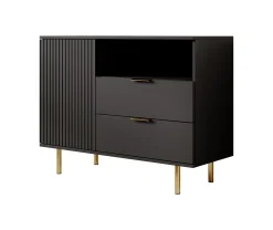 Nicola - Dressoir - Zwart - 107x41x80 cm