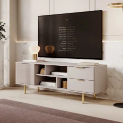 Nicola - TV-Meubel - Beige - 150x41x52 cm