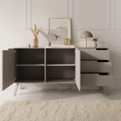 Nido - Dressoir - Beige - 160x40x80 cm