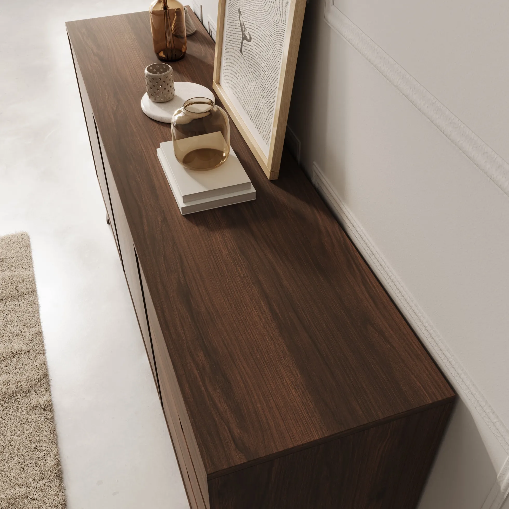 Nido - Dressoir - Donker eikenpatroon - 160x40x80 cm