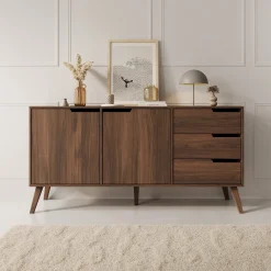 Nido - Dressoir - Donker eikenpatroon - 160x40x80 cm
