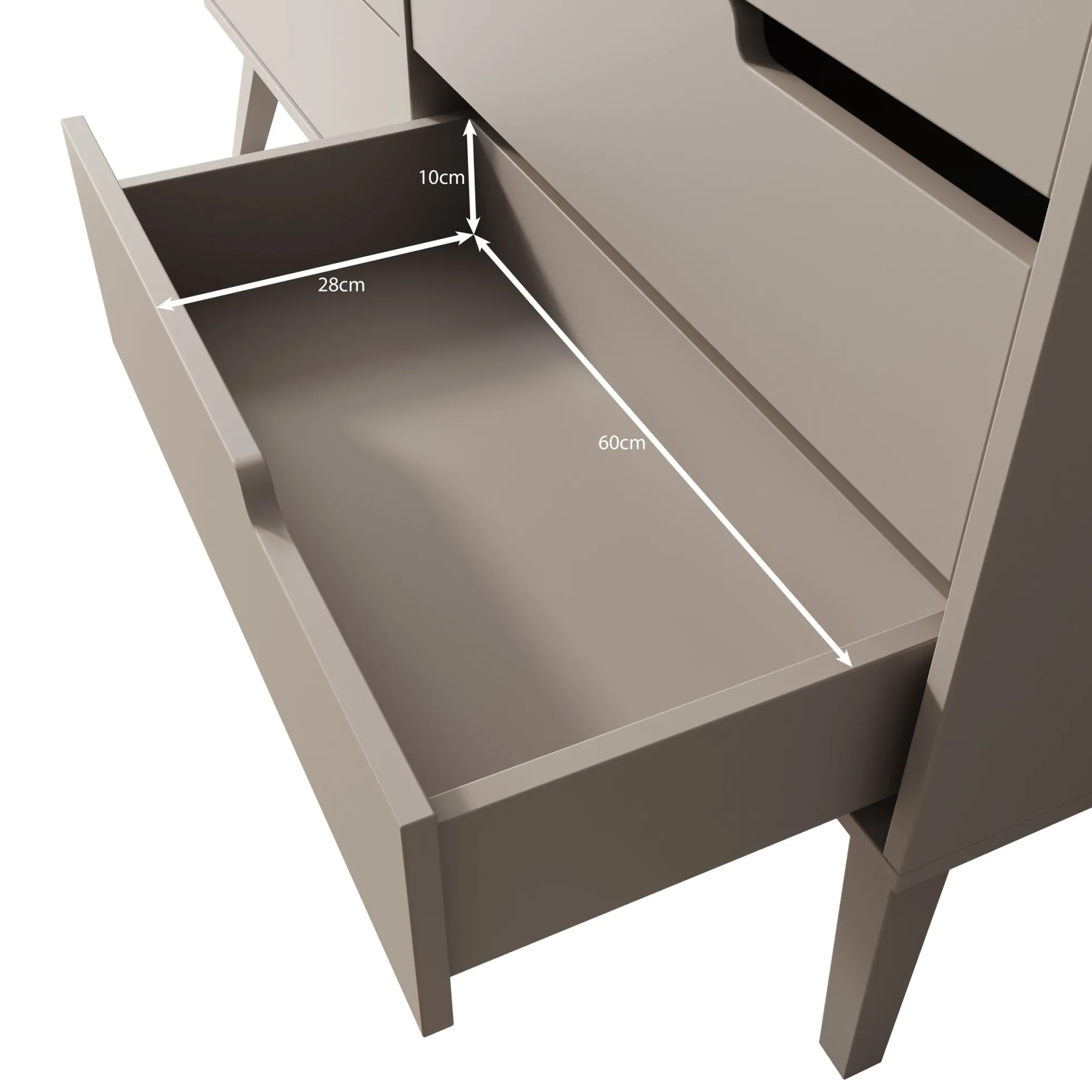 Nido - Ladekast - Beige - 137x40x80 cm