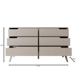 Nido - Ladekast - Beige - 137x40x80 cm