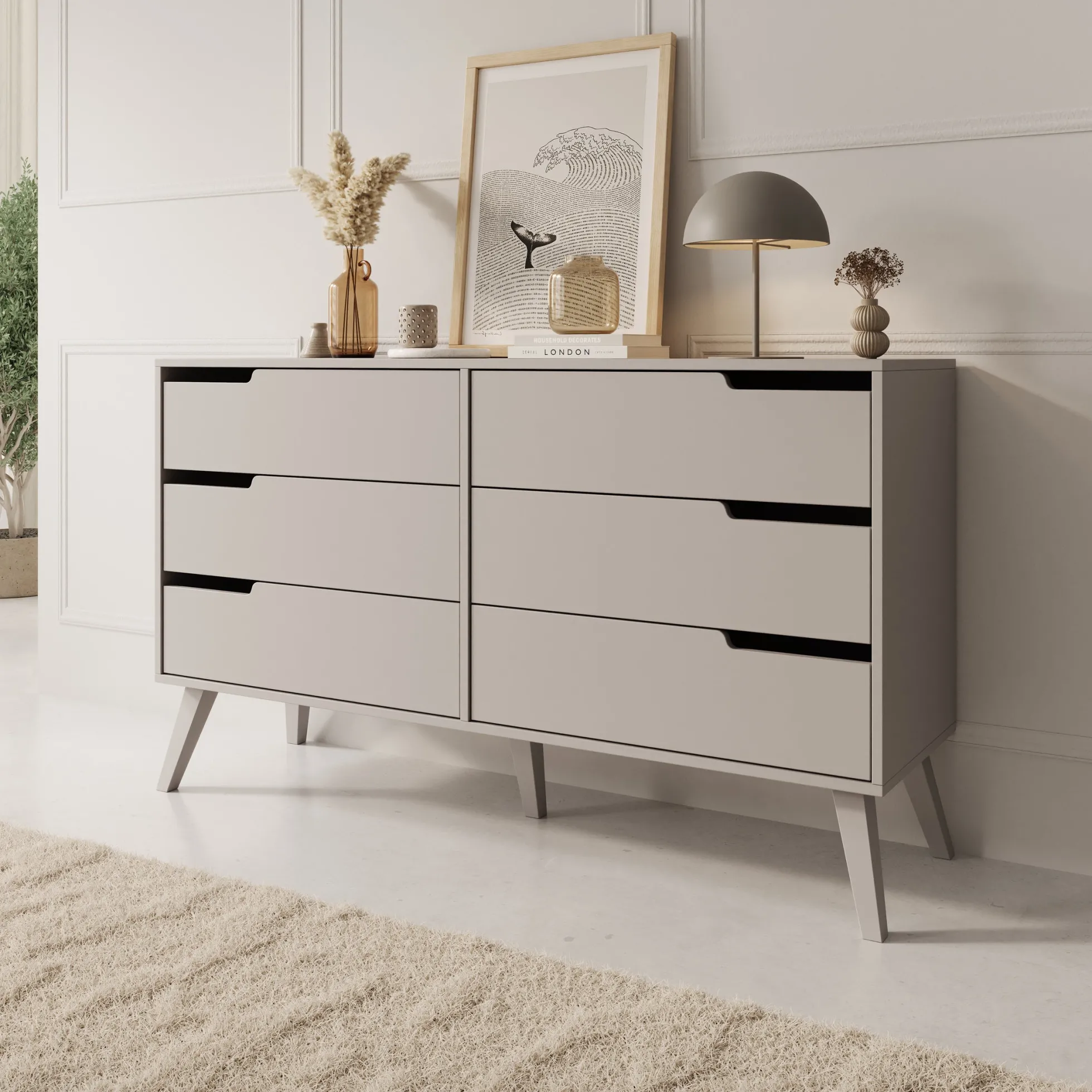 Nido - Ladekast - Beige - 137x40x80 cm