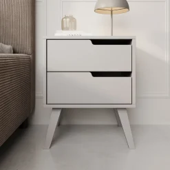 Nido - Nachtkastje rechts - Beige - 45x35x55 cm