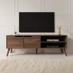 Nido - TV-Meubel - Donker eikenpatroon - 160x40x55 cm