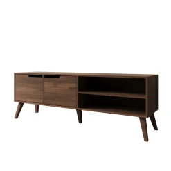 Nido - TV-Meubel - Donker eikenpatroon - 160x40x55 cm