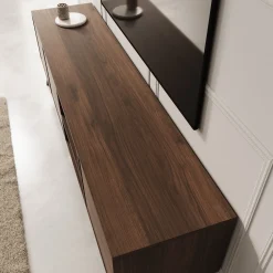 Nido - TV-Meubel - Donker eikenpatroon - 180x40x55 cm