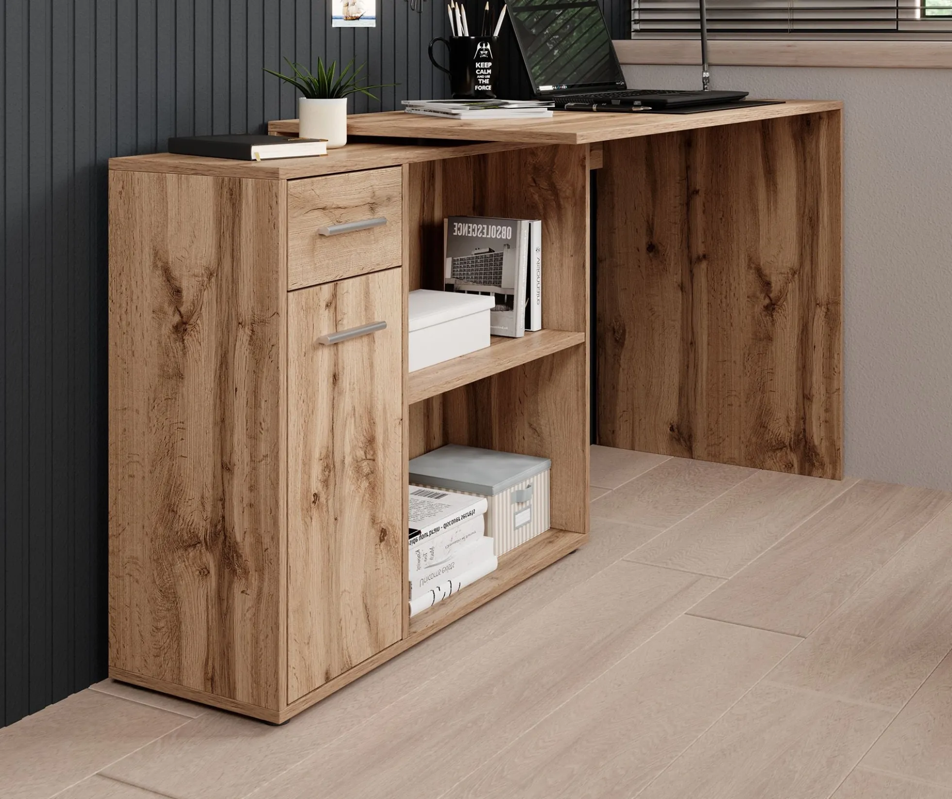 Nomi - Bureau - Eiken - 120x92 cm