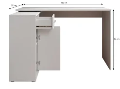 Nomi - Bureau - Wit - 120x92 cm