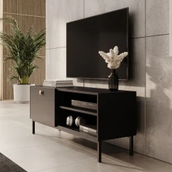 Norment - TV-Meubel - Zwart - 120x32x48 cm