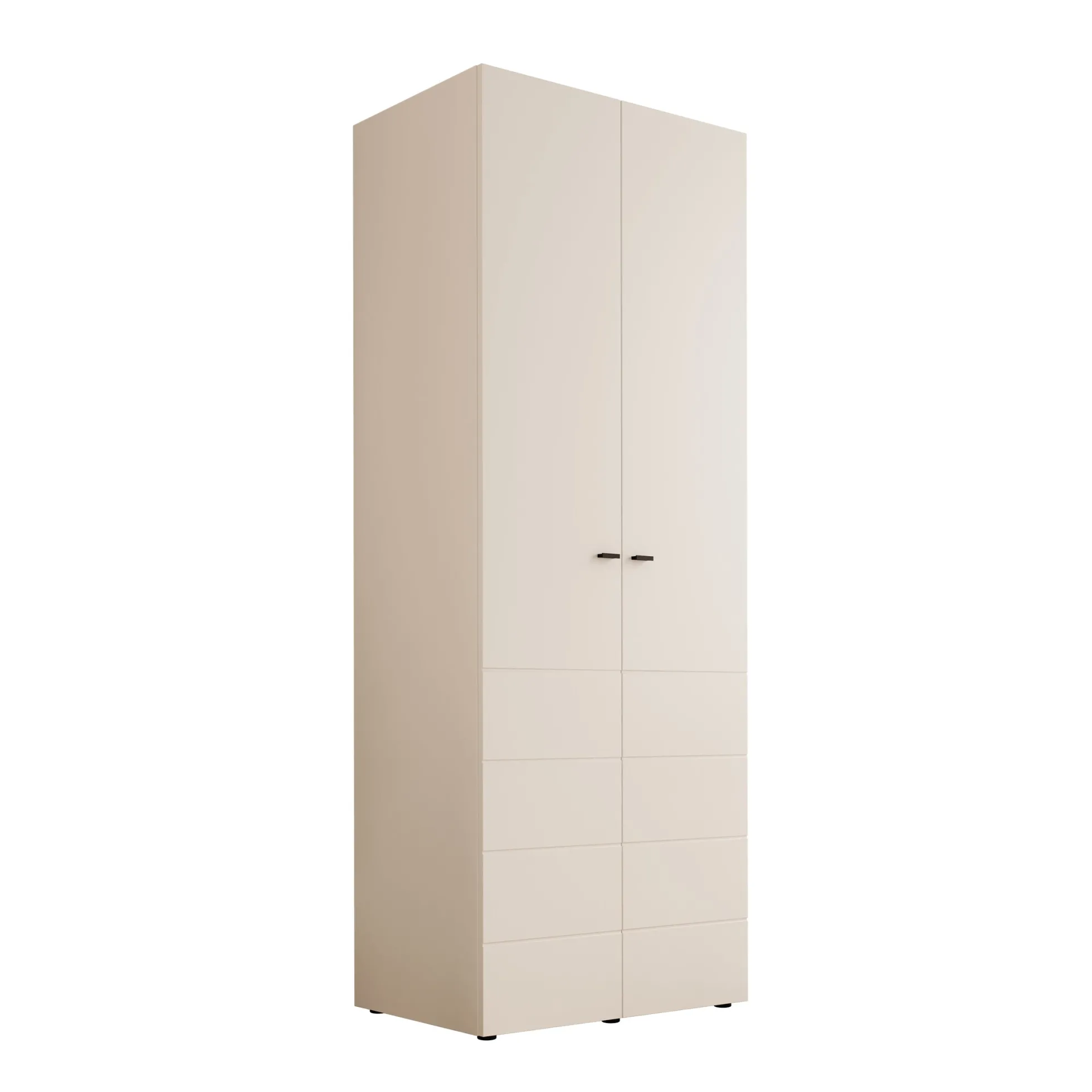 Nouran - Kledingkast 2-deurs - Wit - 79x52x208 cm